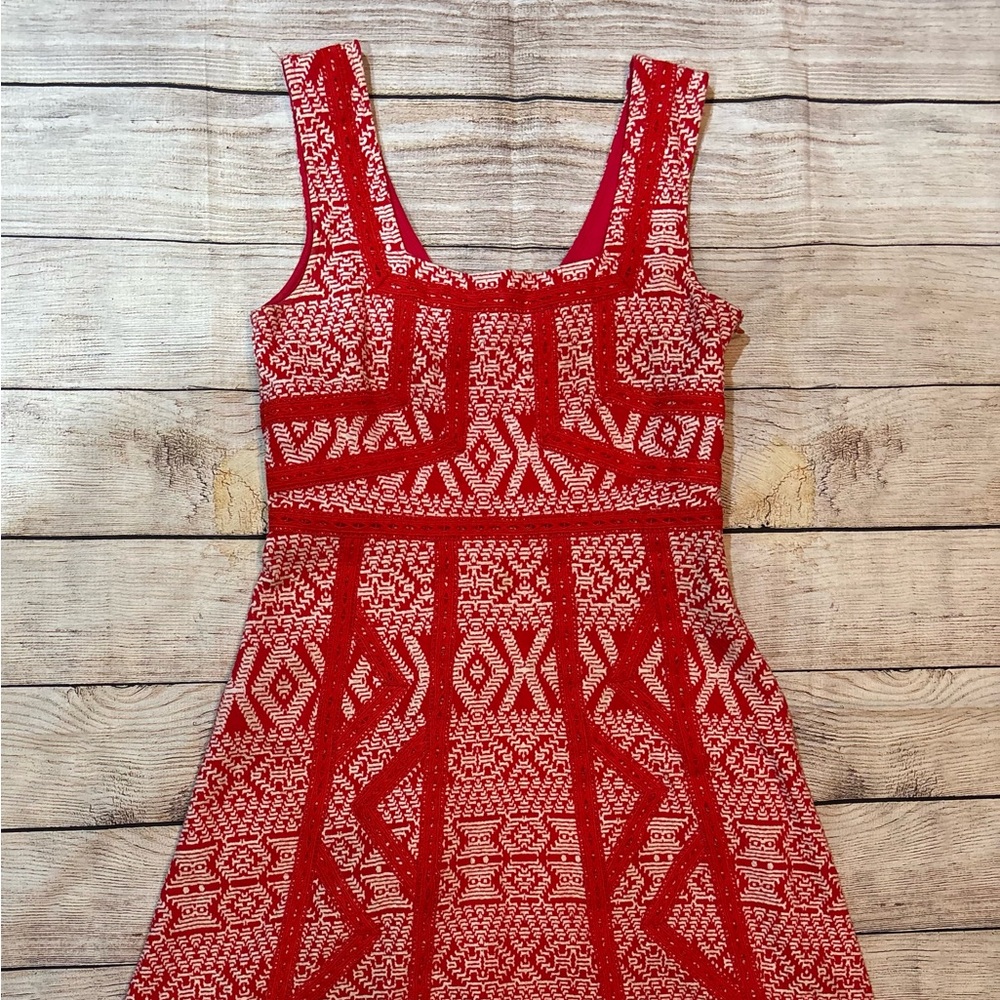 Maeve anthropology, red cotton, summer dress super cute 🥰